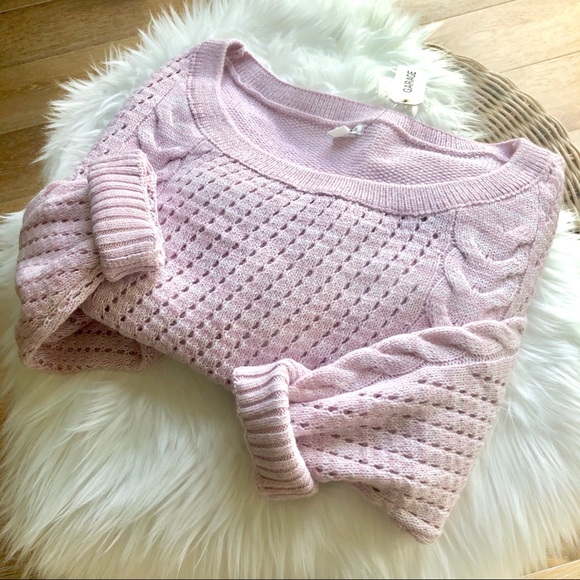 The HARLOW Sweater GARAGE sugar pink cable knit - Picture 4 of 8